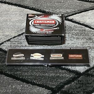 VINTAGE CRAFTSMAN 1927 1952 1977 2002 ANNIVERSARY PINS DIE-CAST FUNNY CAR